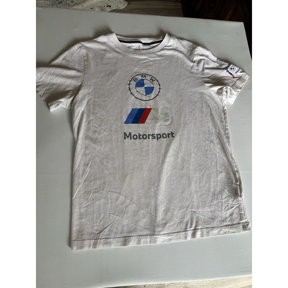white Puma BMW Motorsport T-shirt in size Medium. - Picture 2 of 6